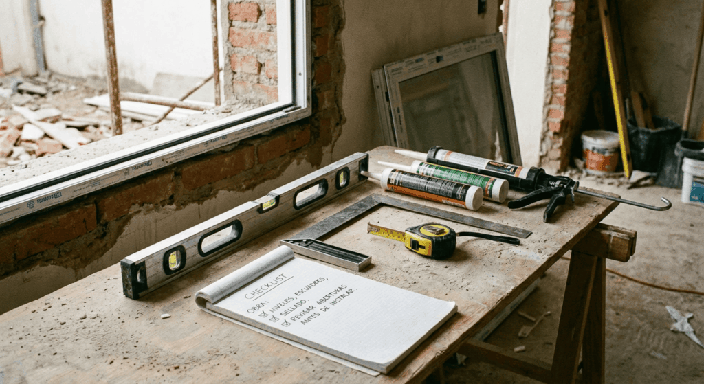 Checklist de Instalación: Cómo garantizar el rendimiento de tus aberturas en obra